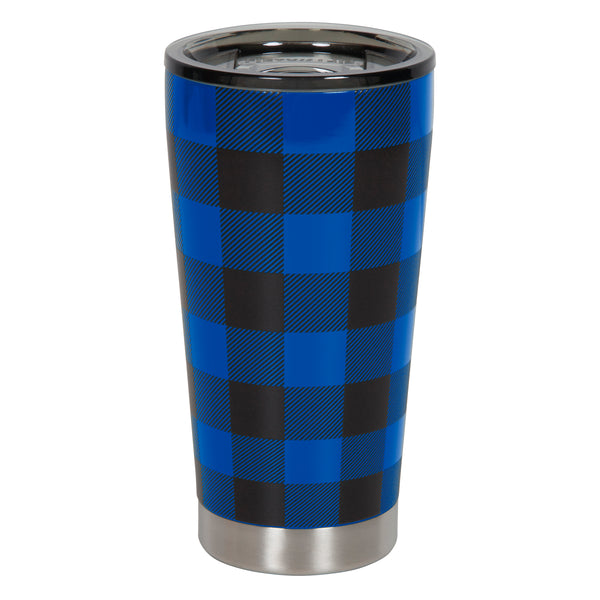 Best Buy: Unbranded 16-Oz. Travel Tumbler Gray Plaid HP1014GP