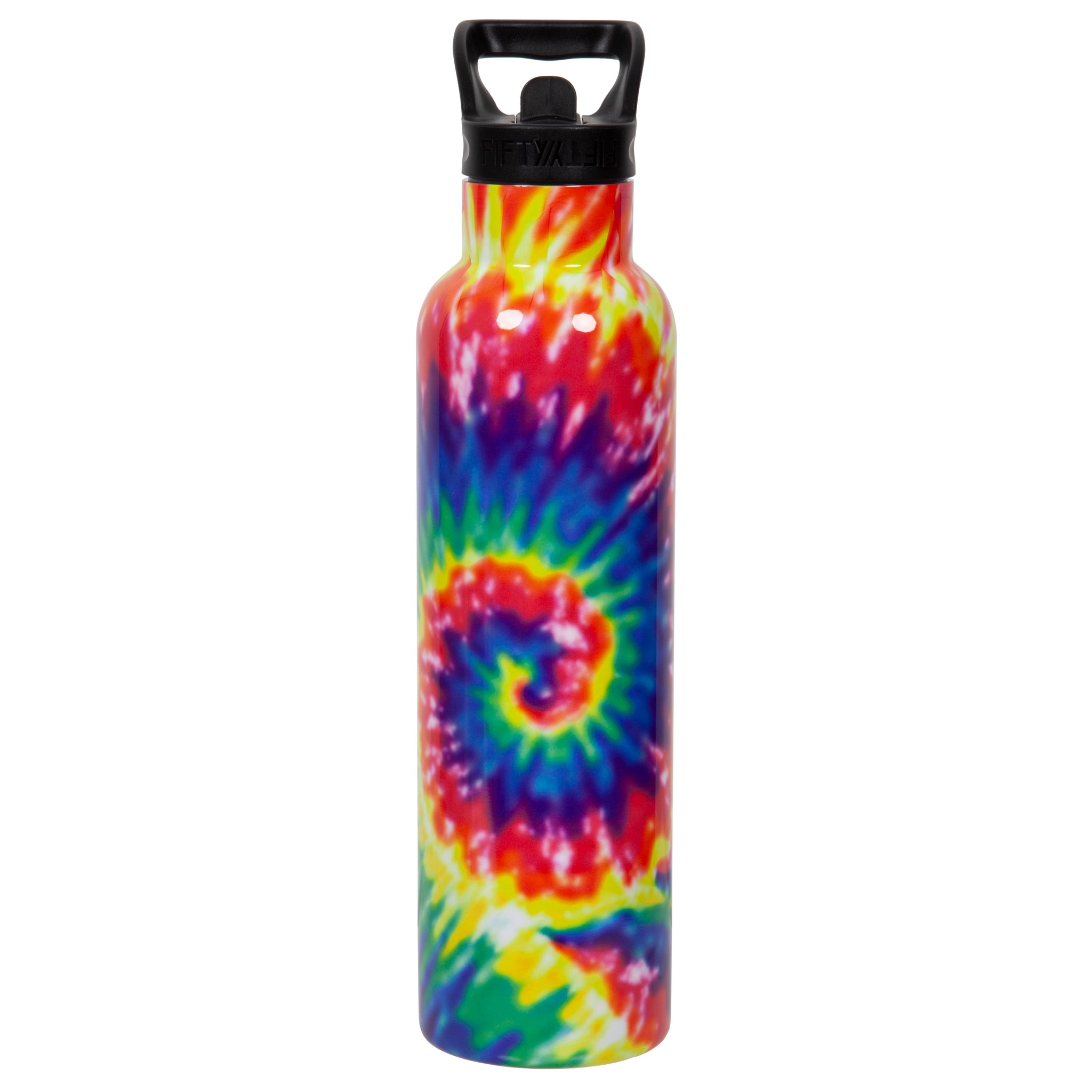 Pastel Rainbow Tie Dye Stainless Steel Water Bottle