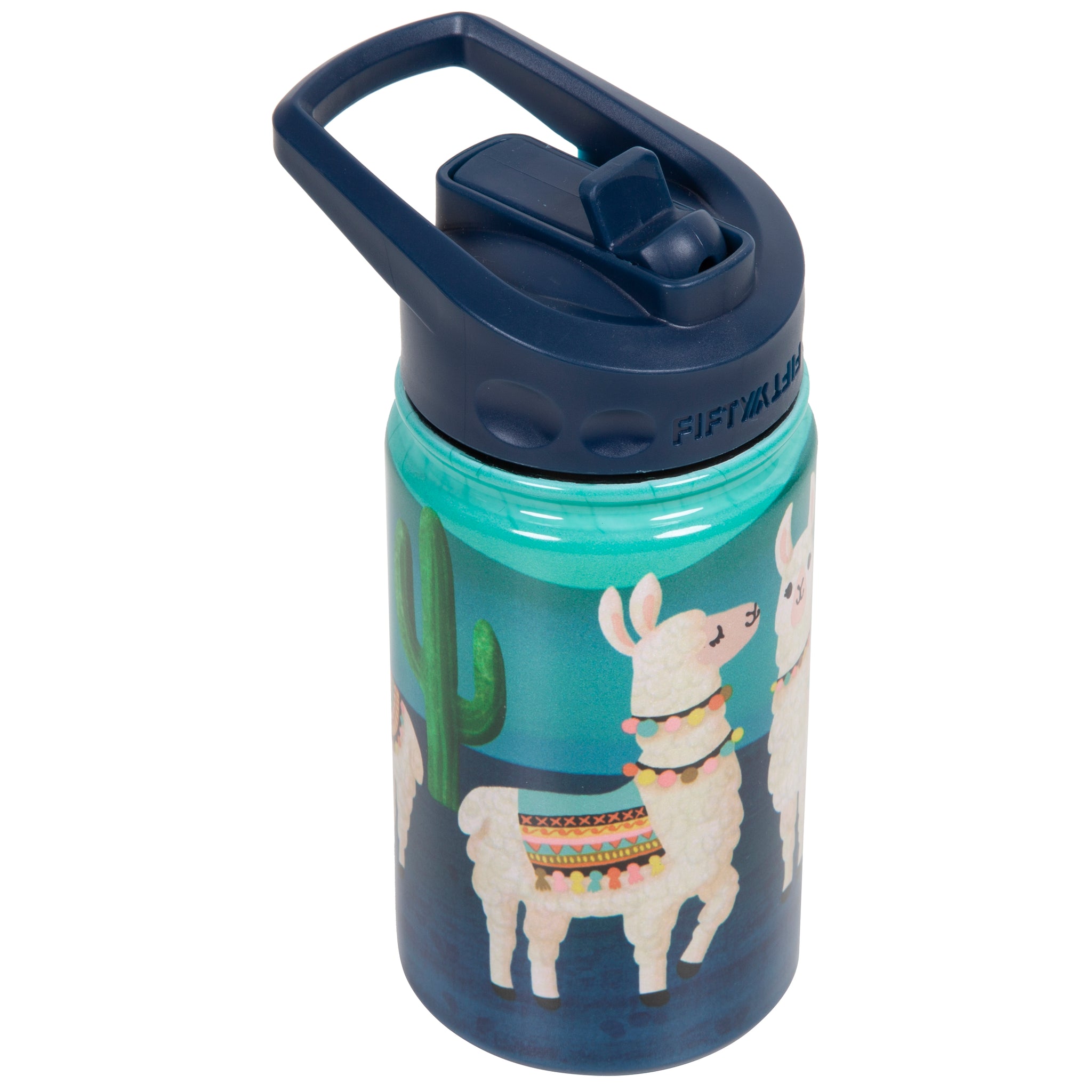 Skip Hop Zoo Llama water bottle with straw