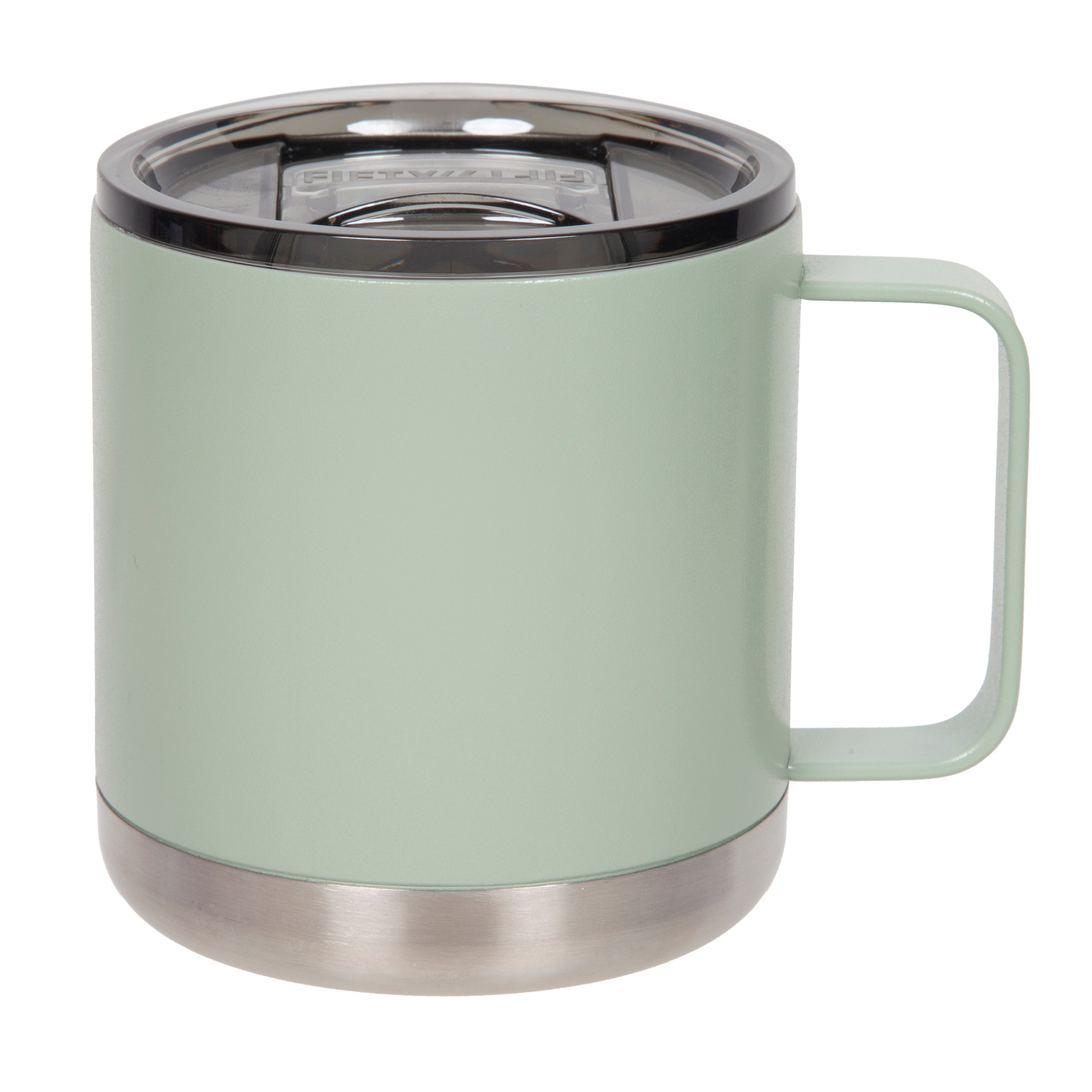 14oz Coffee Mug With Sliding Lid - White