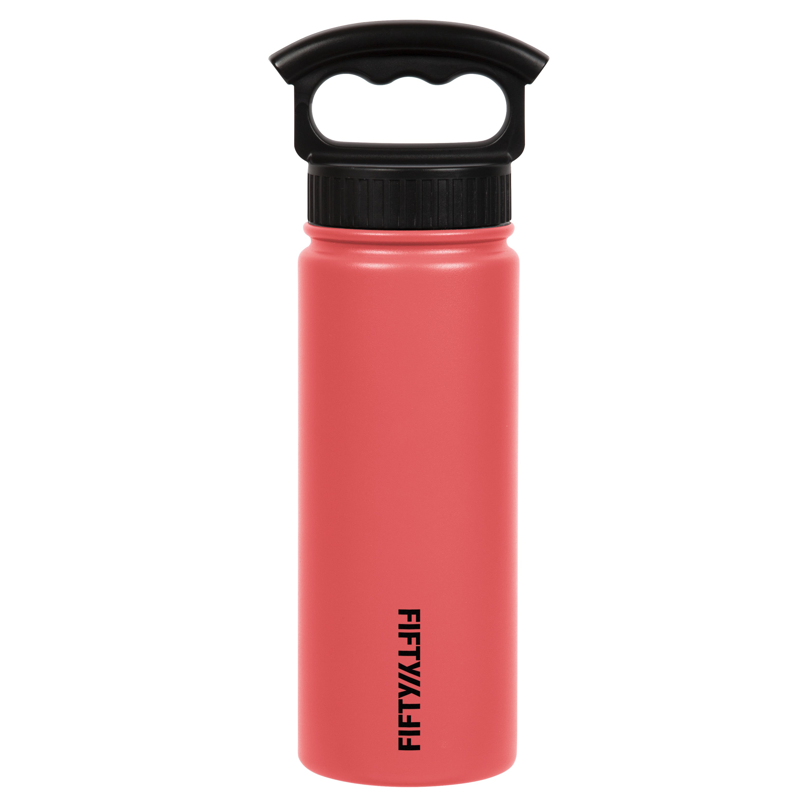 FIFTY / FIFTY coral pink double wall vacuum insulated water bottle