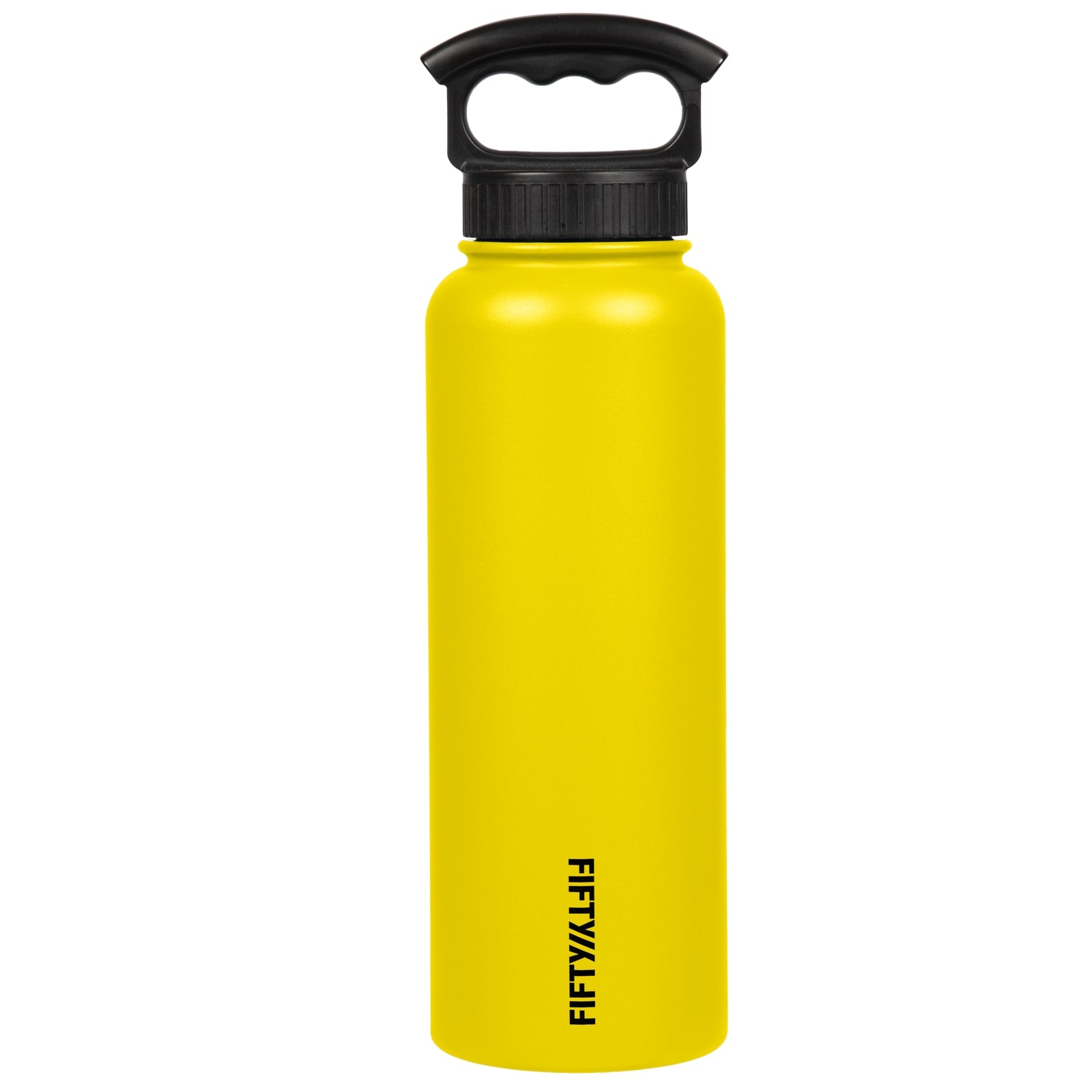 Hydro Flask Vacuum Insulated Stainless Steel Water Bottle Wide Mouth with  Straw Lid (Black, 40-Ounce)