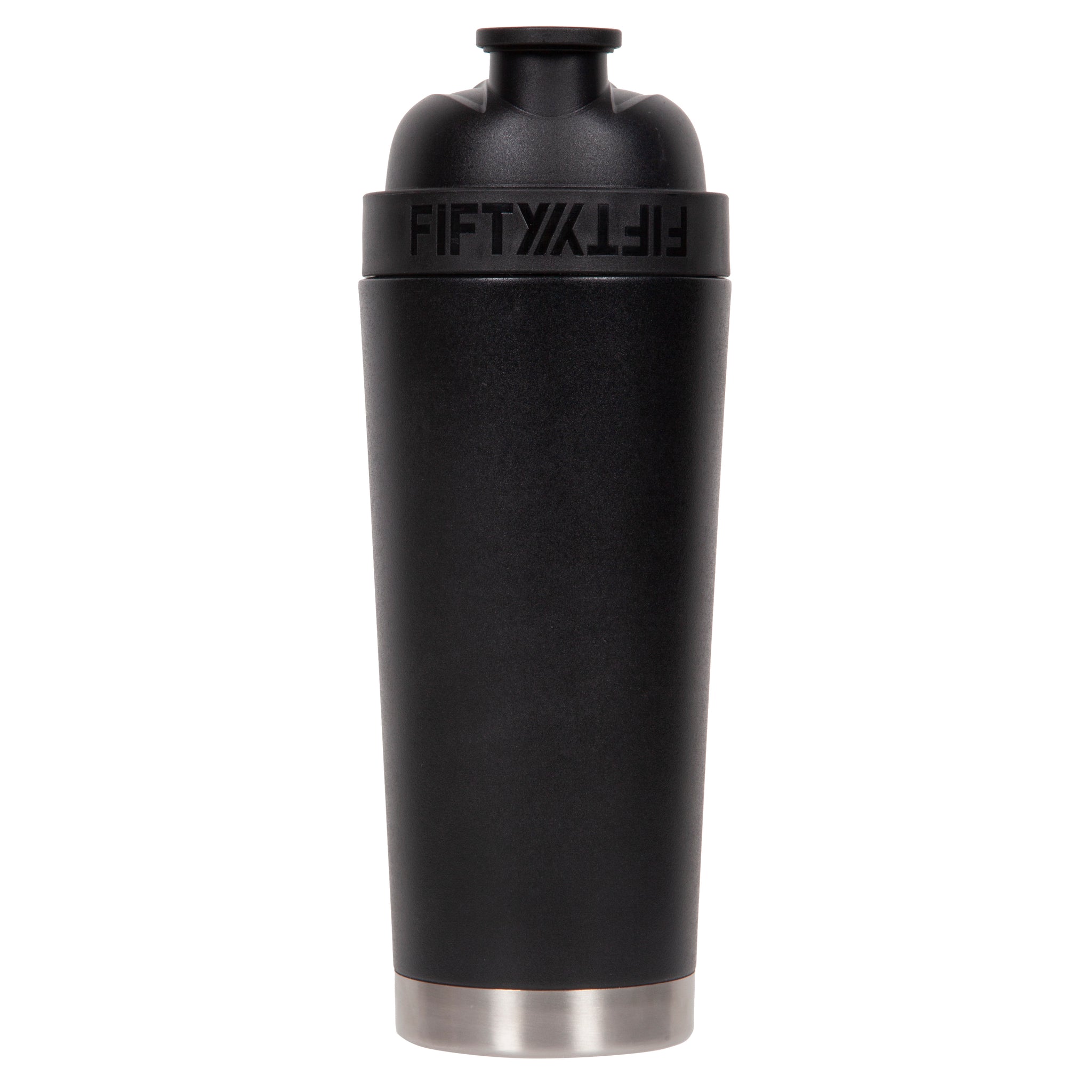Shaker Bottle in Dark Black - a Small Cup Printed Scale Marks of 12 OZ &  400